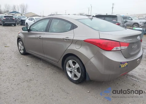 2013 Hyundai Elantra Gls from USA, damaged, VIN 5NPDH4AE4DH285046